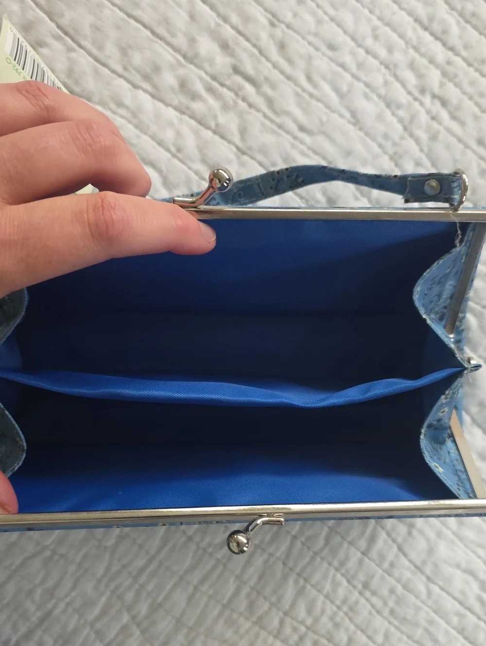 NWT Laura Ashley Blue Bandana Pencil Pouch